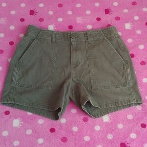 Marc New York Olive Green Elastic Shorts Size M